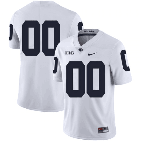 Men's Penn State Nittany Lions Active Player Custom White Stitched Jersey Men's Penn State Nittany Lions Active Player Custom White Stitched Jersey